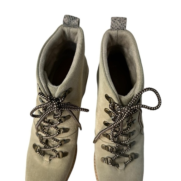 Toms Melrose Wedge Bootie Lace-Up Boots, Taupe/Stone, 8.5 - Picture 13 of 14